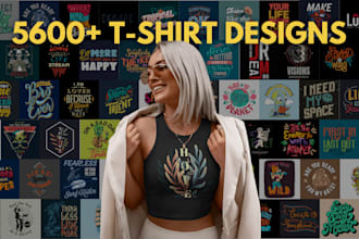 do premium graphic t shirt design for your pod business