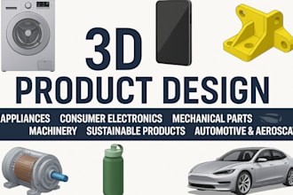 do 3d cad design for 3d printing, cnc, mold making, and injection mold