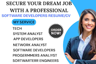 write a job winning tech, engineering, or software developer resume
