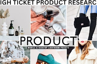 do high ticket niche product research for ecommerce dropshipping success