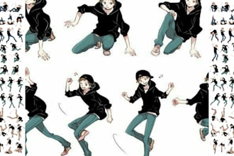 draw character reference sheet, character sheet, anime, furry, fursona avatar