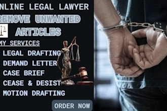 be your lawyer for legal agreement lawsuit motion remove unwanted articles