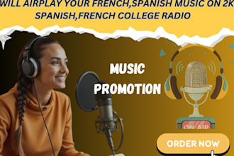 airplay french, spanish music on 2k spanish, french college radio