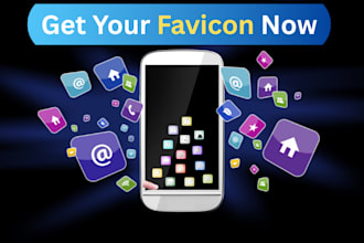 design, install favicon, logo, icon for website and app professionally