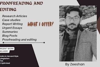 professionally edit and proofread your essays, article, or manuscript