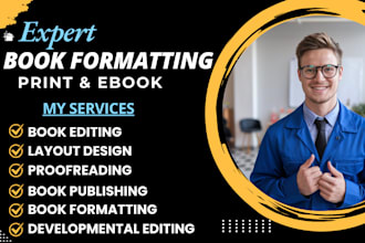 do book formatting, paperback formatting for KDP, kindle ebook formatting