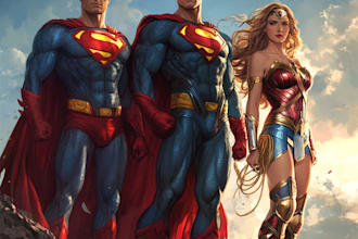 make a comic book and custom illustration