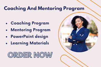 create coaching and mentoring program powerpoint workbook and case study
