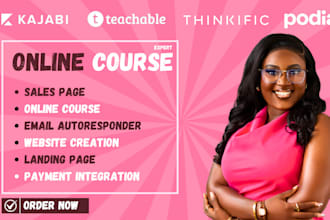 build a high converting course website with thinkific, teachable or kajabi