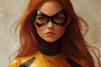 make a comic book illustration comic script