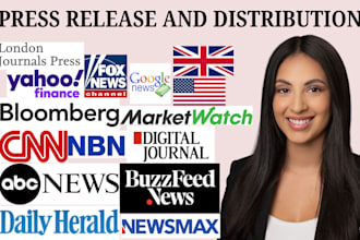 do press release writing, press release distribution and publish press release