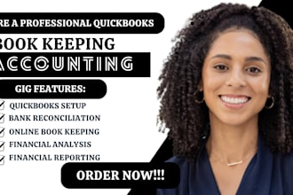 do accounting setup and clean up bookkeeping using online quickbooks and tax