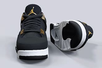model 3d shoe animation 3d shoe design 3d footwear sneakers heels