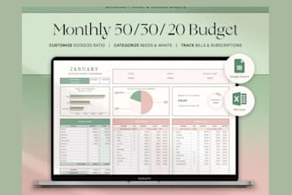 do custom automation excel dashboard or google spreedsheet budget planner