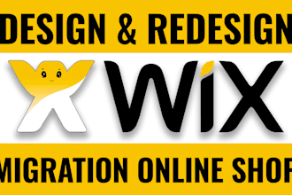 design wix, redesign wix website and do wix web development