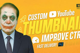 design a professional thumbnail for your youtube video