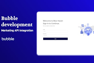 build bubble web app, marketplace, saas, ai integration with bubble io