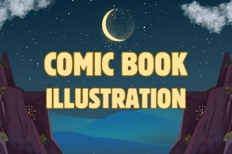 draw illustration for your comic and books