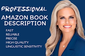 write a professional amazon book description for you