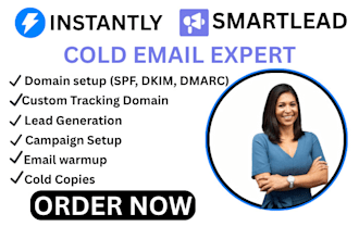 setup smartlead and instantly ai for cold email outreach and email warmup