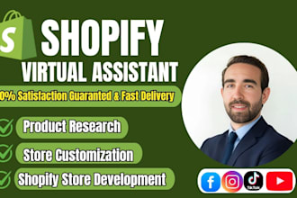be expert shopify virtual assistant for store management support boost sales