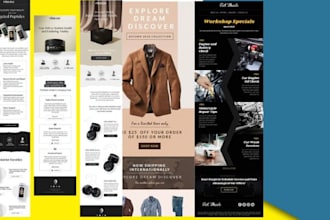 design an attractive canva template design, social media design mailchimp etc