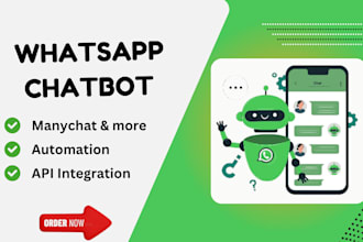 build whatsapp chatbot, business API integration, and automation with n8n