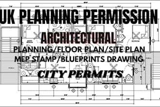 be your architect and create UK planning permission drawings
