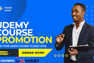 promote your udemy course, kajabi and cousera to reach wider audience