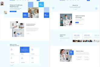 design healthcare website, doctor clinic website, dental, homecare web design