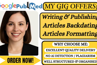 write and publish article in peer reviewed google scholar indexed journal