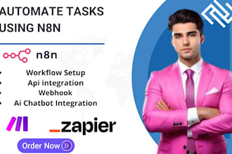 automate tasks using n8n  custom API integration workflow setup
