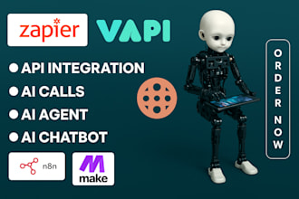 setup make com automation, make com, made com, vapi ai caller, n8n expert