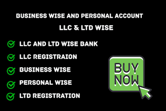 setup llc, ltd both business personal wise account