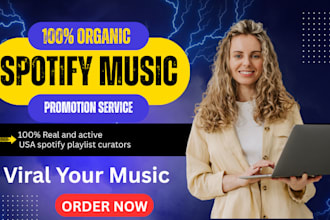 promote your edm, hiphop, pop music to 600k active USA spotify playlist curators