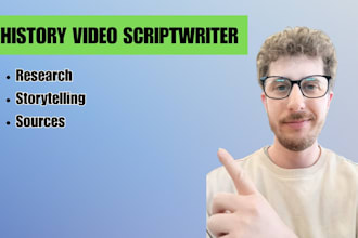 write well researched history scripts for your videos