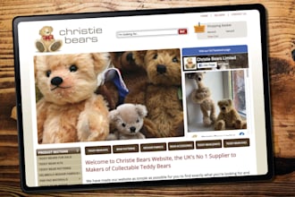 teddy bear website plush toy store cuddle bear toy dropshipping store