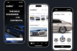 develop car rental app, car dealership app, car marketplace app, car auction app