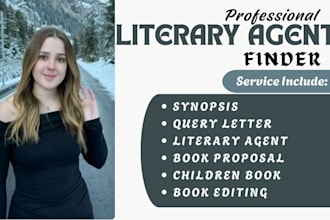 find active literary agent for your fiction query letter synopsis children book