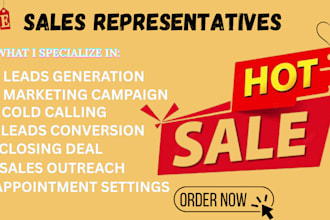 be your cold calling expert sales closer sales rep, b2b sales, leads generation