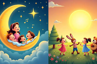 write, sing and produce funny kids song for your children