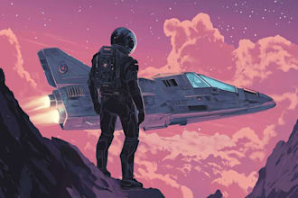draw star wars, game character or sci fi game character art