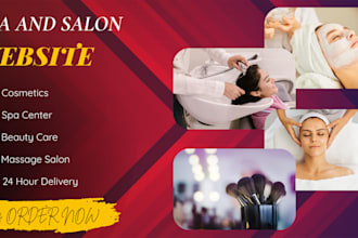design a responsive wordpress spa, salon, skincare, or massage website