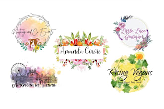 do trendy minimalist hand drawn botanical feminine floral boho logo for you