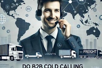 do b2b cold calling for freight and logistics companies and shipping services