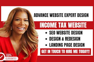 set up income tax leads, tax preparation, income tax website, finance website