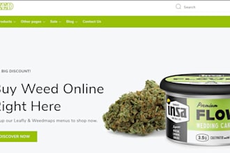 design a responsive cbd store, cannabis website, or marijuana site