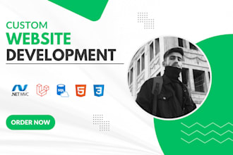 do website development as full stack, PHP laravel and asp net