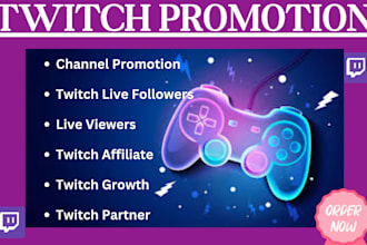 twitch channel promotion to organically boost twitch viewers