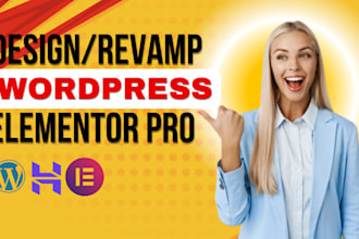 build revamp wordpress website design elementor pro woocommerce webshop store